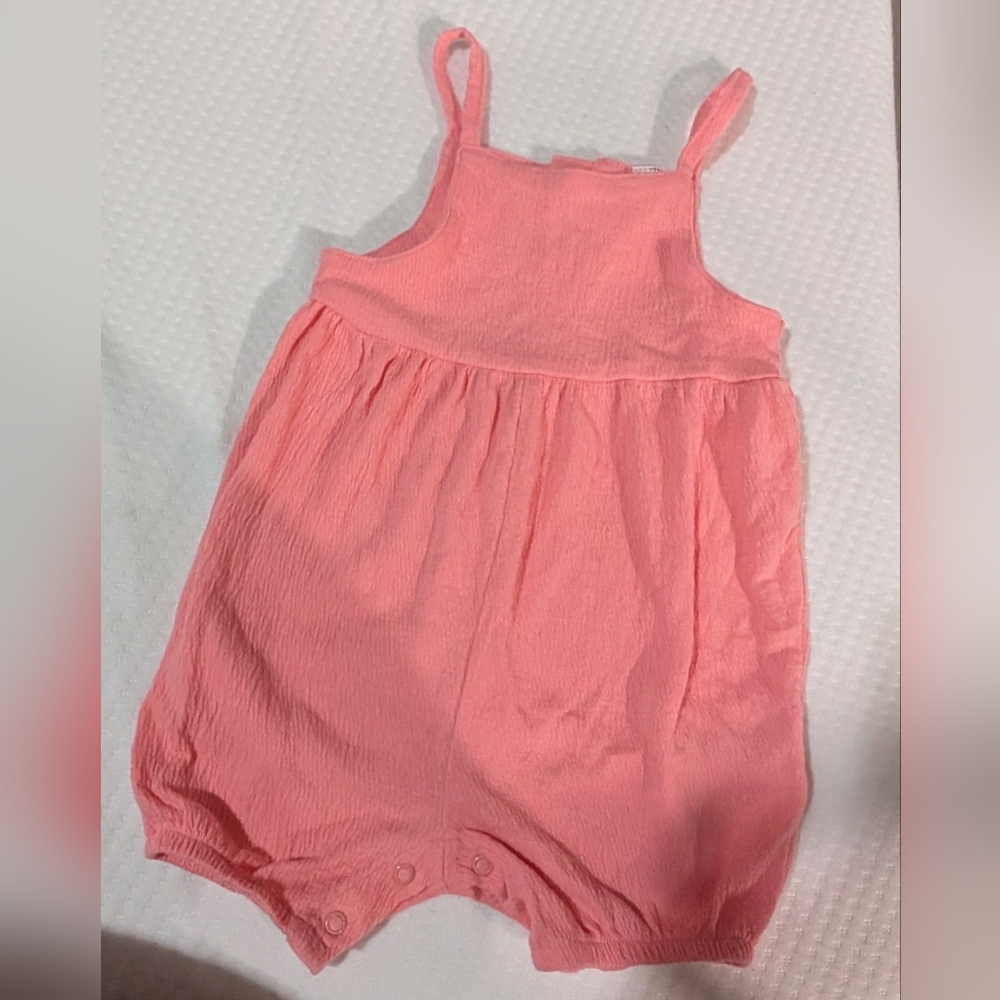 Carter's Coral Pink Sleeveless Romper